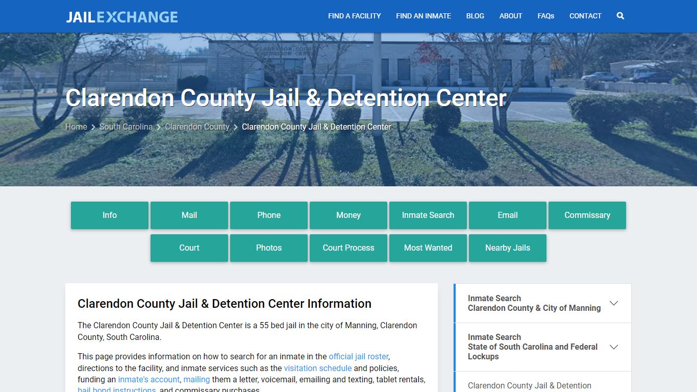 Clarendon County Jail & Detention Center - Jail Exchange